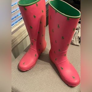 Size 10 Ralph Lauren Polo rain boots
